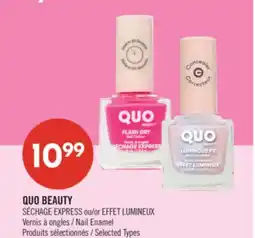 Pharmaprix QUO BEAUTY SÉCHAGE EXPRESS or EFFET LUMINEUX Nail Enamel offer