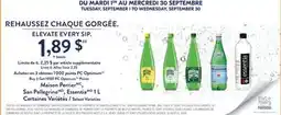 Pharmaprix Maison Perrier, San Pellegrino, Essentia offer