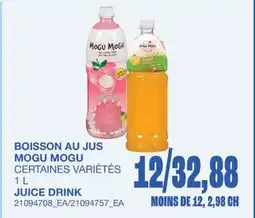 Wholesale Club BOISSON AU JUS MOGU MOGU offer