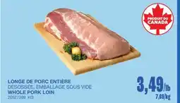Wholesale Club LONGE DE PORC ENTIÈRE offer