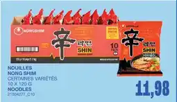 Wholesale Club NOUILLES NONG SHIM offer
