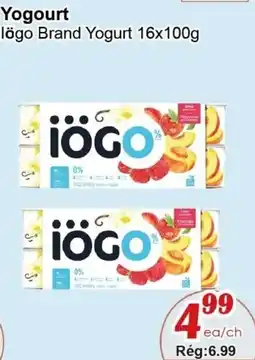 Marche C&T Iogo brand yogurt offer