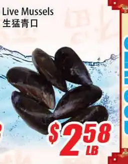 WinCo Food Mart Live Mussels offer