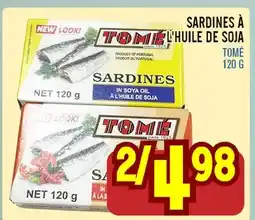 Marché Lian Tai SARDINES À L'HUILE DE SOJA offer