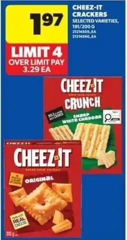 Wholesale Club Cheez-it crackers selected varieties offer