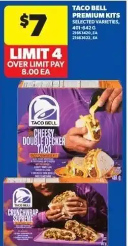 Taco Bell premium kits