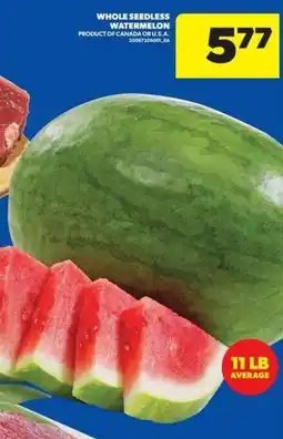 Wholesale Club Whole seedless watermelon offer