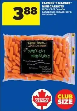 Wholesale Club Farmer's Market mini carrots offer