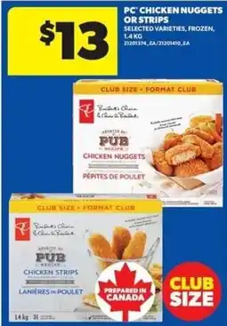 Wholesale Club PC chicken nuggets or strips offer