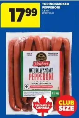 Wholesale Club Fletcher's naturally smoked pepperoni offer