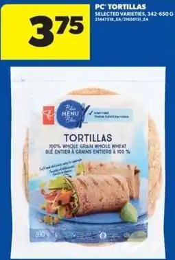 Wholesale Club PC tortillas offer