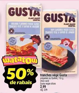 Metro Gusta plant-based veggie slices offer