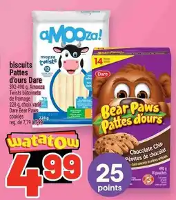 Metro Dare Bear Paws Chocolate Chip Patis d'ours offer