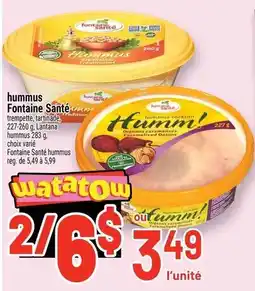 Metro watatow hummus offer