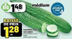 Metro concombre anglais sans pépins offer
