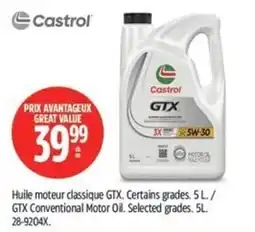 Canadian Tire Castrol GTX Conventional Motor Oil offer