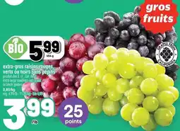 Metro Bio grapes offer