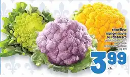 Metro chou-fleur orange, mauve ou romanesco offer