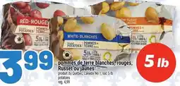 Metro pommes de terre blanches, rouges, russet ou jaunes offer