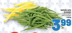 Metro haricots verts ou jaunes offer