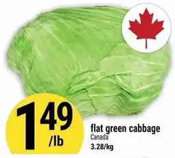 Marché Adonis flat green cabbage offer