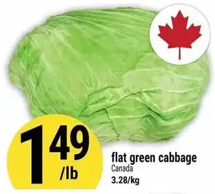 Marché Adonis flat green cabbage offer