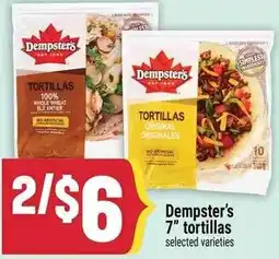 Marché Adonis Dempster's tortillas offer