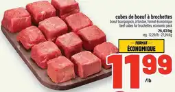 Metro beef cubes for brochettes offer