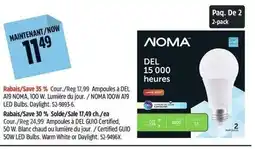 Canadian Tire Noma led bulbs offer