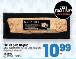 Metro Nagano pork tenderloin offer