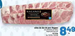 Metro Nagano pork back ribs offer