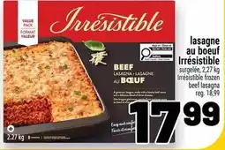 Metro Irresistible lasagna au boeuf offer