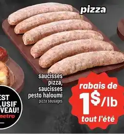 Metro pizza sausages offer