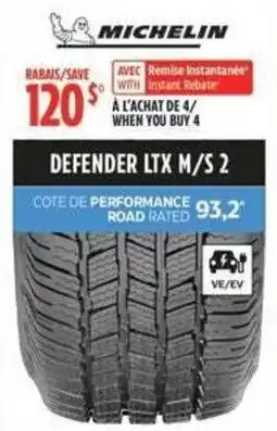 Canadian Tire Michelin Defender LTX M/S 2 offer