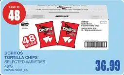 Wholesale Club Doritos tortilla chips selected varieties offer