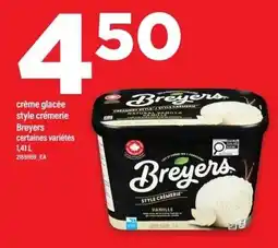 Maxi Breyers crème glacée style crèmerie offer