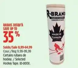 Canadian Tire R-brand hockey tape offer