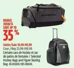Canadian Tire Selected Hockey Bags and Figure Skating Bag offer