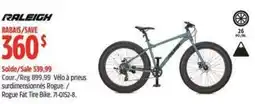 Canadian Tire Raleigh Rogue Fat Tire Bike offer