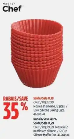Canadian Tire Masterchef silicone baking cups offer