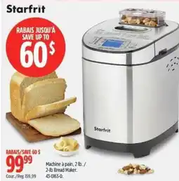 Canadian Tire Starfrit 2-lb Bread Maker offer