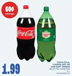 Wholesale Club Coca-Cola, canada dry or a&w soft drinks offer