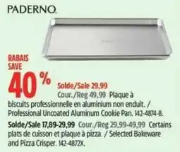 Canadian Tire Paderno professional uncoated aluminum cookie pan offer