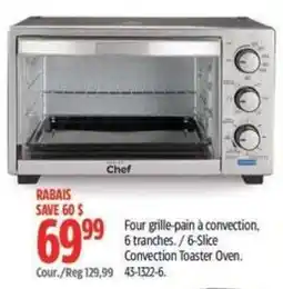 Canadian Tire Chef convection toaster oven offer