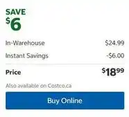 Costco In-Warehouse offer