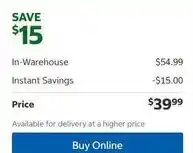 Costco In-Warehouse offer
