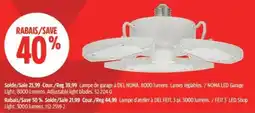 Canadian Tire Del noma led garage light offer