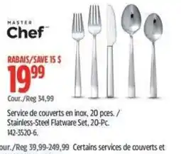 Canadian Tire Masterchef stainless steel flatware set offer