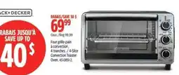 Canadian Tire Black+Decker 4-slice convection toaster oven offer