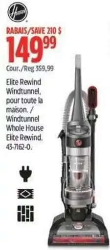 Canadian Tire Hoover Elite Rewind Windtunnel offer